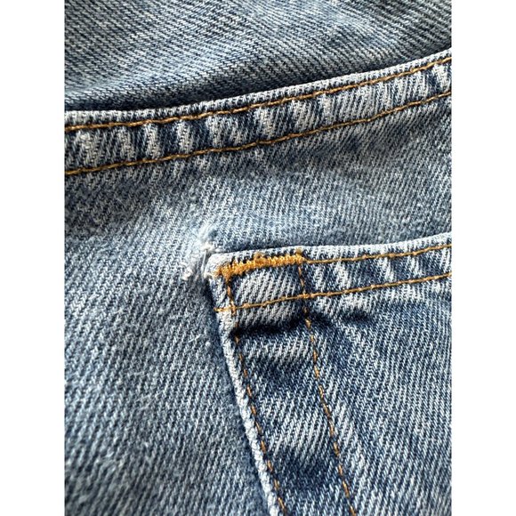 Eddie Bauer size 40X30 medium wash zip front straight leg jeans FLAW - Picture 8 of 9